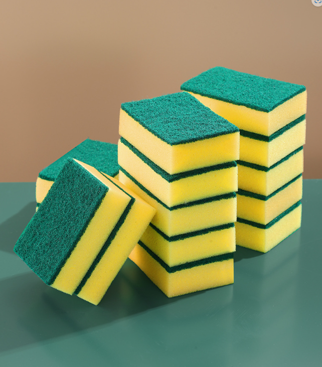 Dishwashing sponge scrubber
